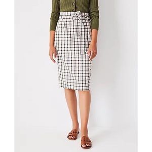 NWT Ann Taylor Plaid Skirt